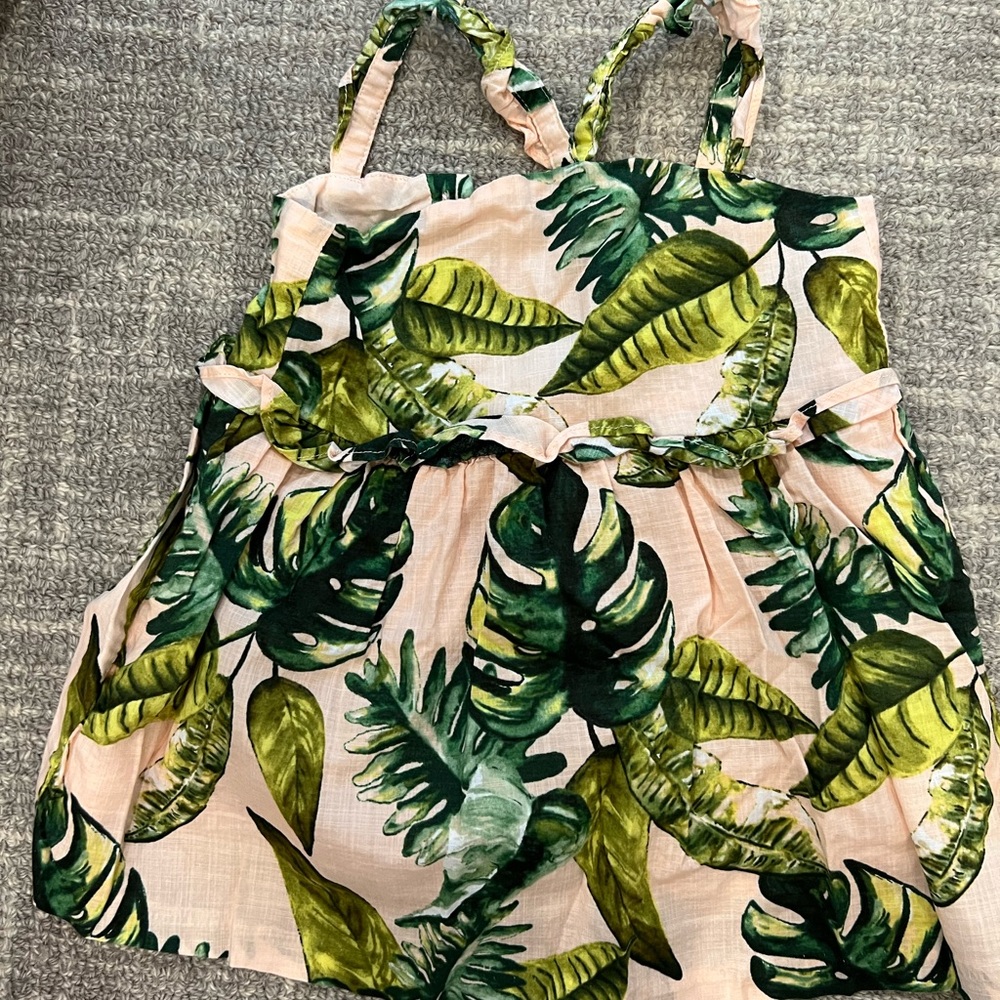 Janie and Jack dress. 6-12 months. Tropical.